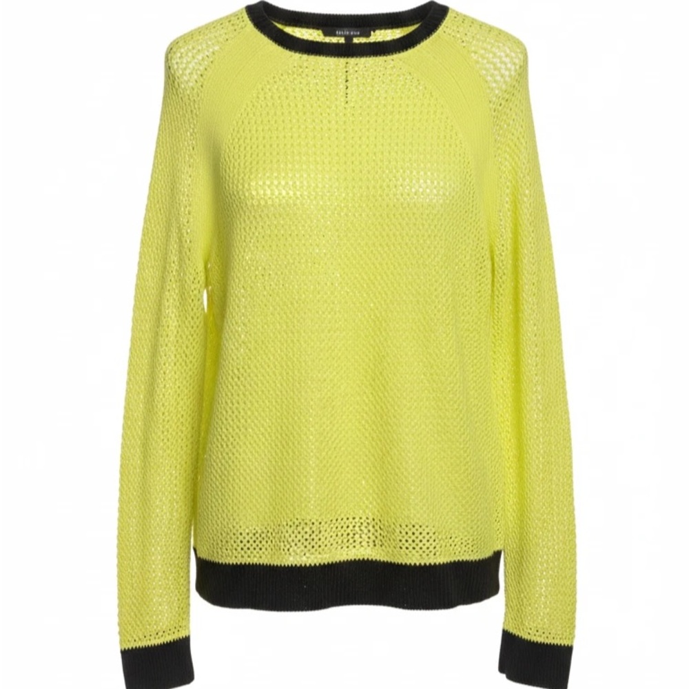 Michael Kors Lime Green and Black Women's Sweater LIKE NEW